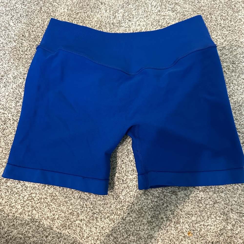Blue unisex yoga Shorts